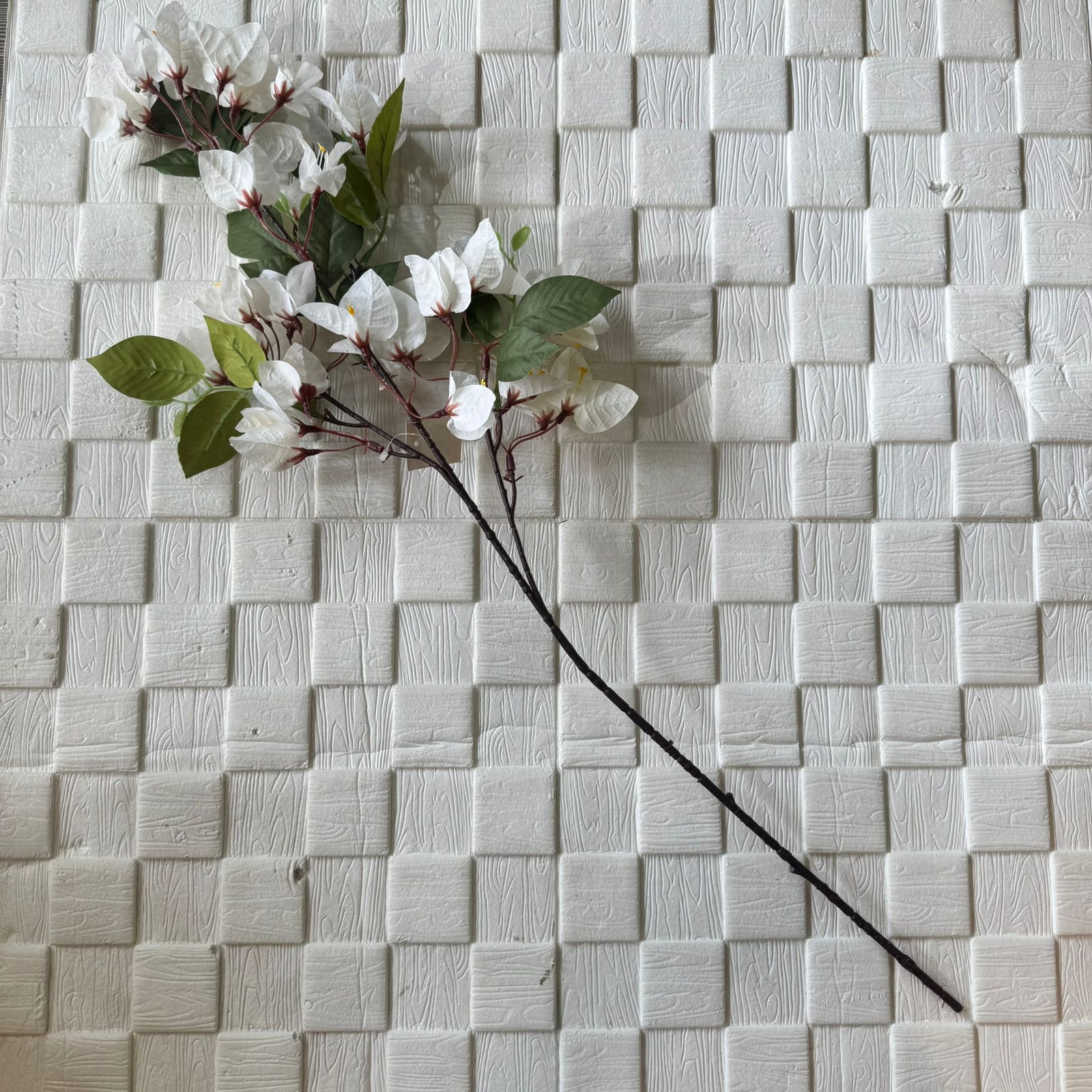 Rama de Veranera Artificial decorativa Blanca 70cm