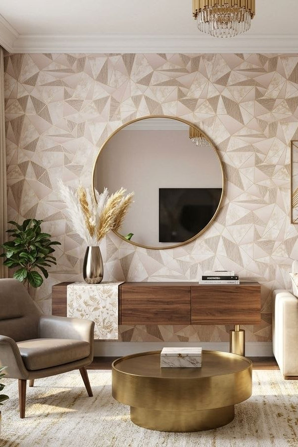 Papel Tapiz Rose Gold Prism 9.5mtr