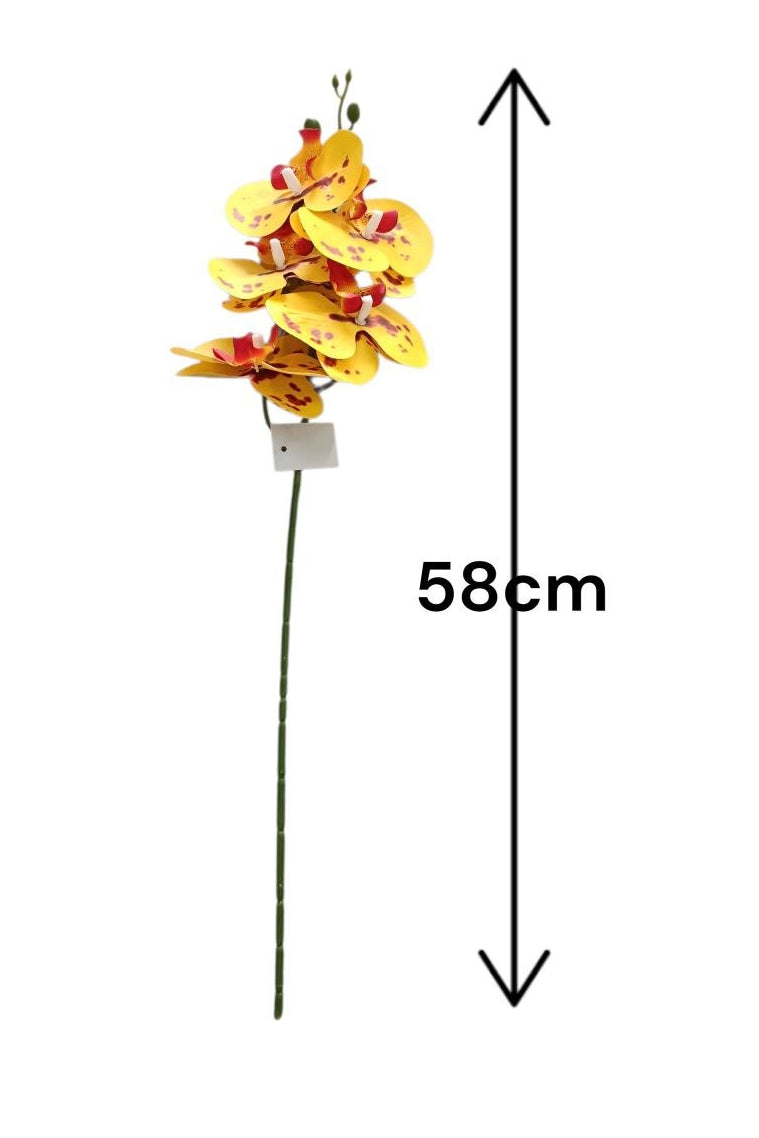 Orquidea 5 Flores Amarilla 58cm