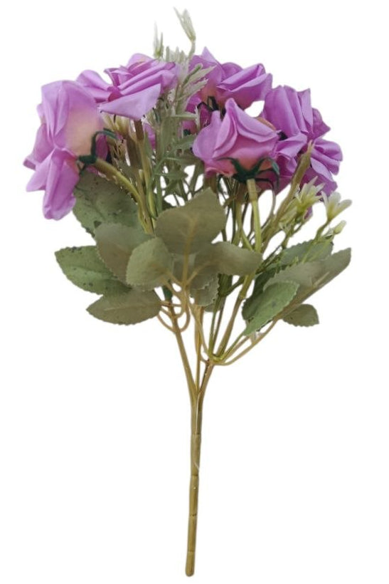 Ramo de Rosas Color Morado 28cm