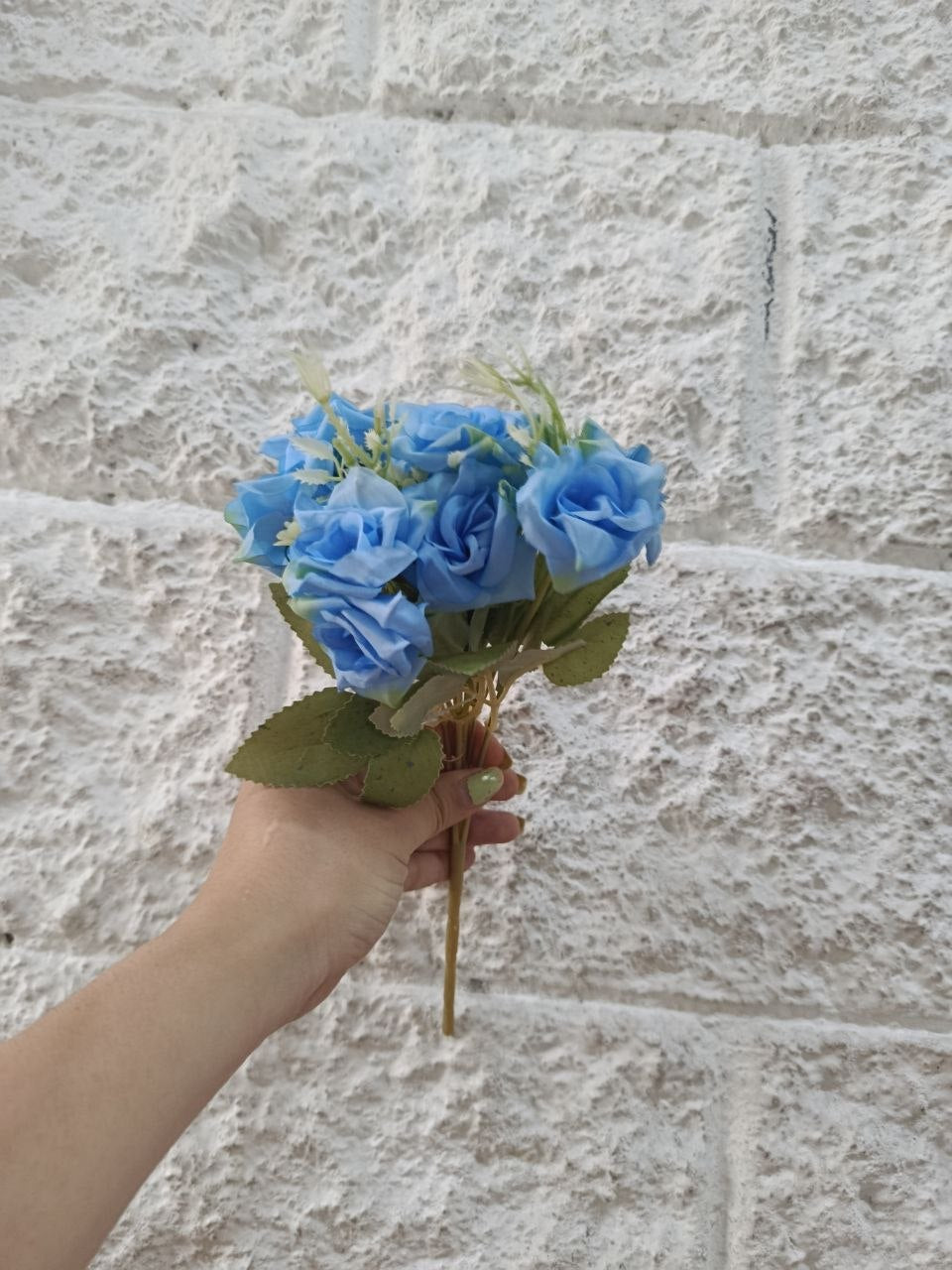 Ramo de Rosas Color Azul 28cm