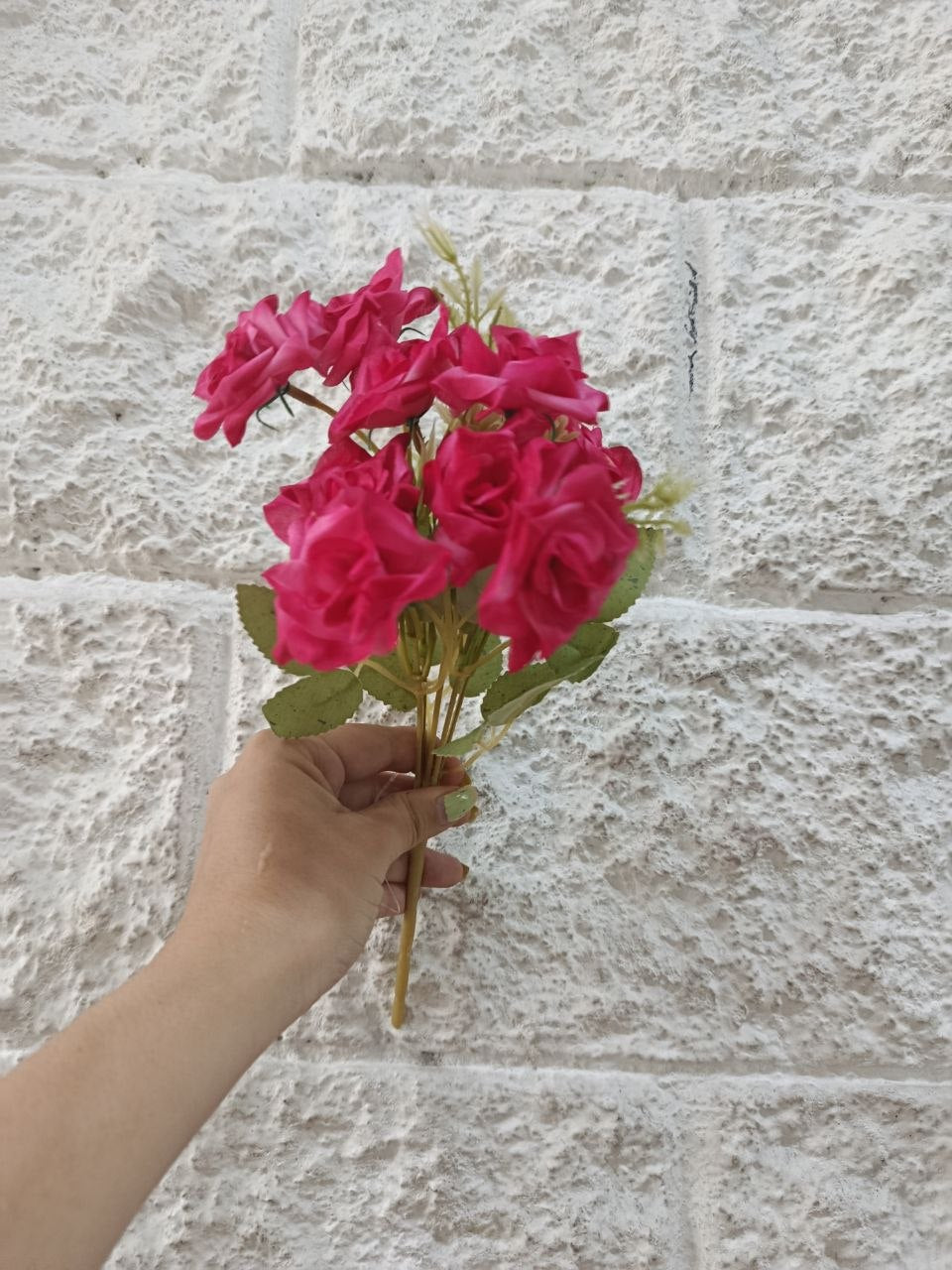 Ramo de Rosas Color Fucsia 28cm
