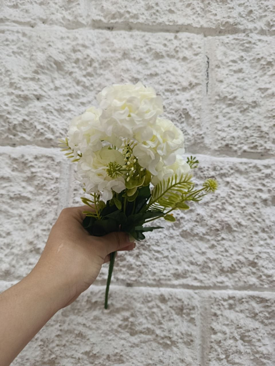 Ramo de Hortensias Color Blanco 30cm