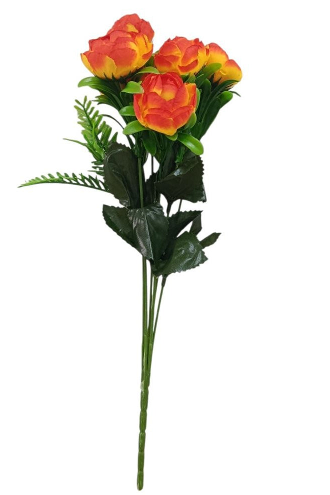 Ramo de Ranúnculos Color Naranja/Amarillo 36cm
