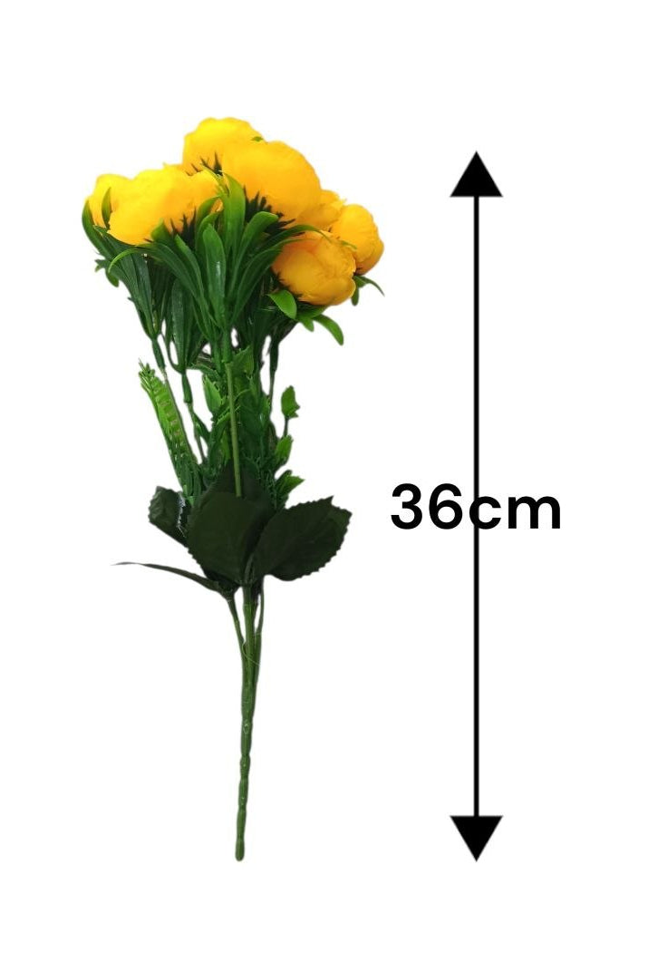 Ramo de Ranúnculos Color Amarillo 36cm