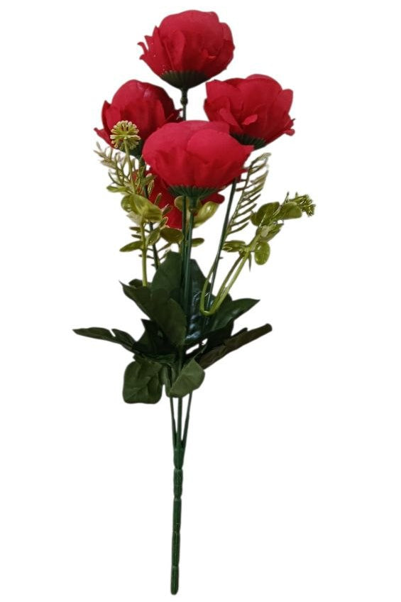 Ramo de Peonias Color Rojo 31cm