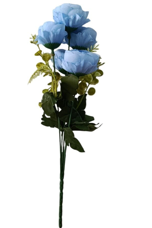 Ramo de Peonias Color Azul 31cm