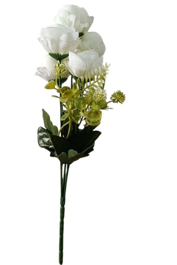 Ramo de Peonias Color Blanco 31cm