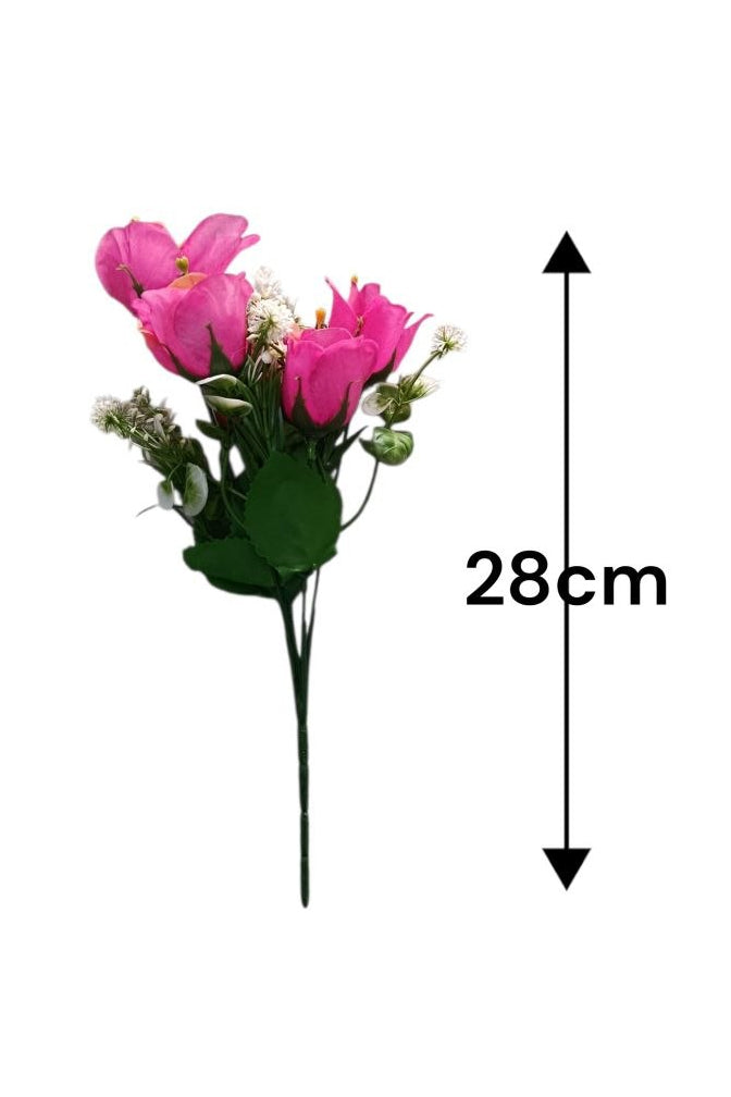 Ramo de Tulipanes Color Fucsia 28cm