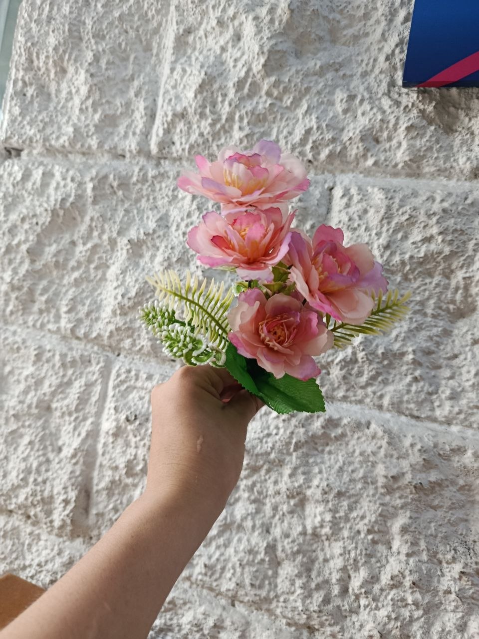 Ramo de Paeonía Rosa/Morado 28cm