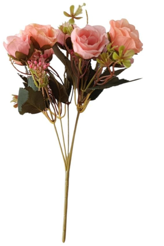 Ramo de Rosas Pequeñas Rosadas 29cm