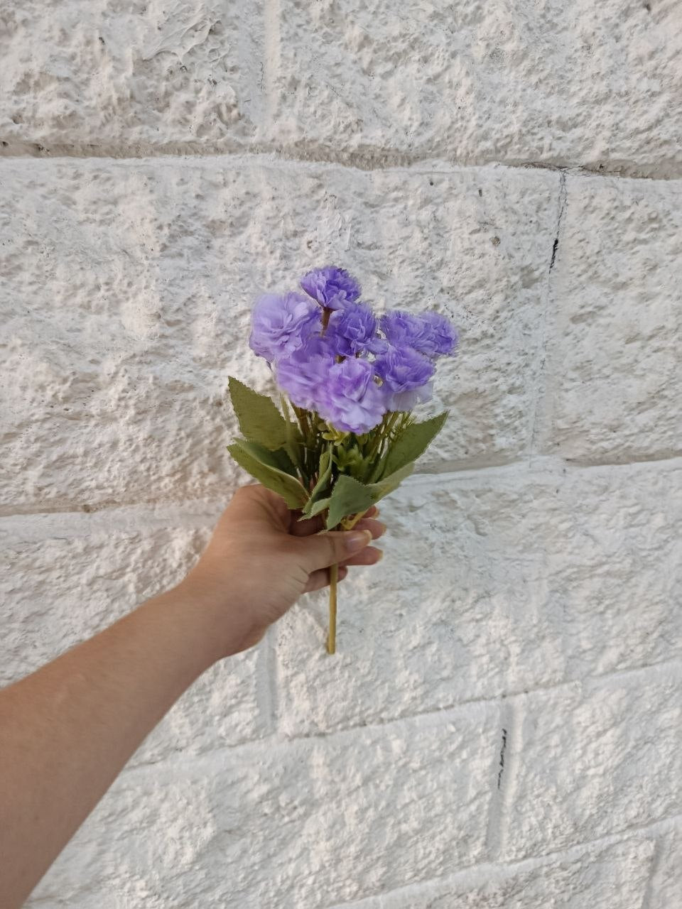 Ramo de Claveles Pequeños Morados 25cm