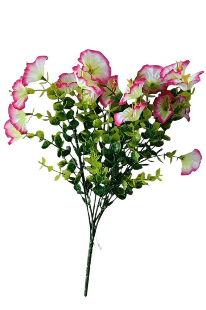 Follaje General Flor Campanilla Rosa/Blanca 34cm