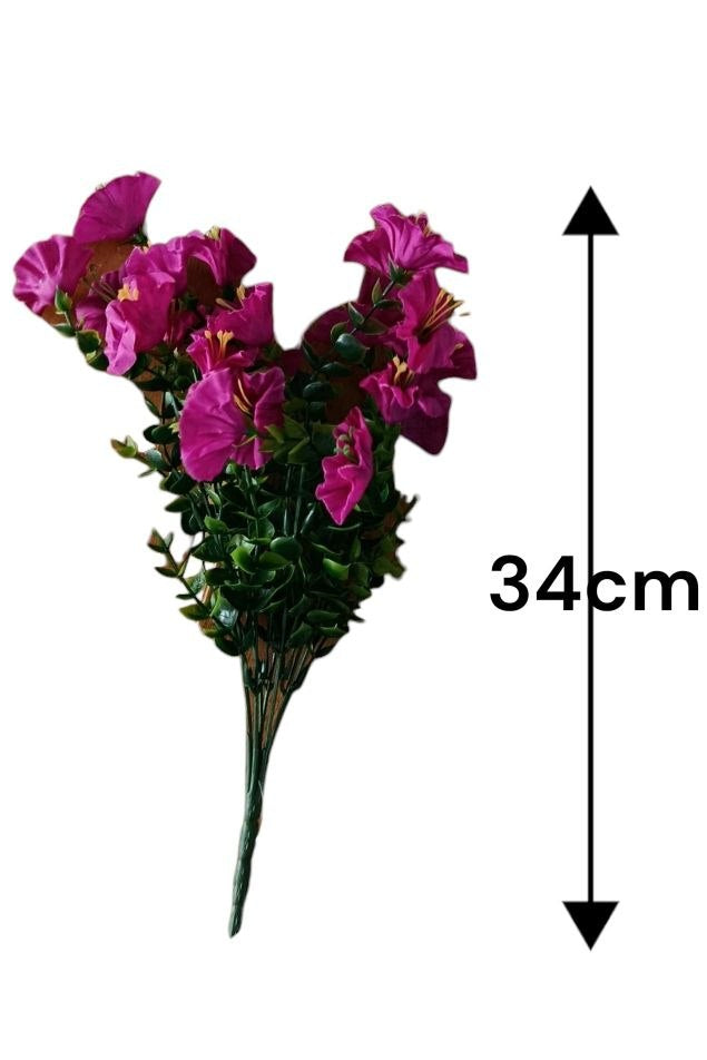 Follaje General Flor Campanilla Morada 34cm