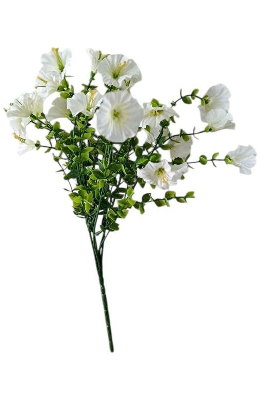 Follaje General Flor Campanilla Blanca 34cm