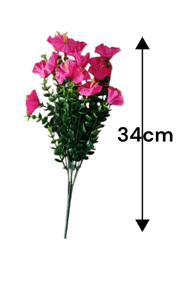 Follaje General Flor Campanilla Fucsia 34cm