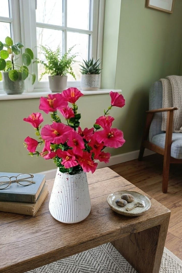 Follaje General Flor Campanilla Fucsia 34cm
