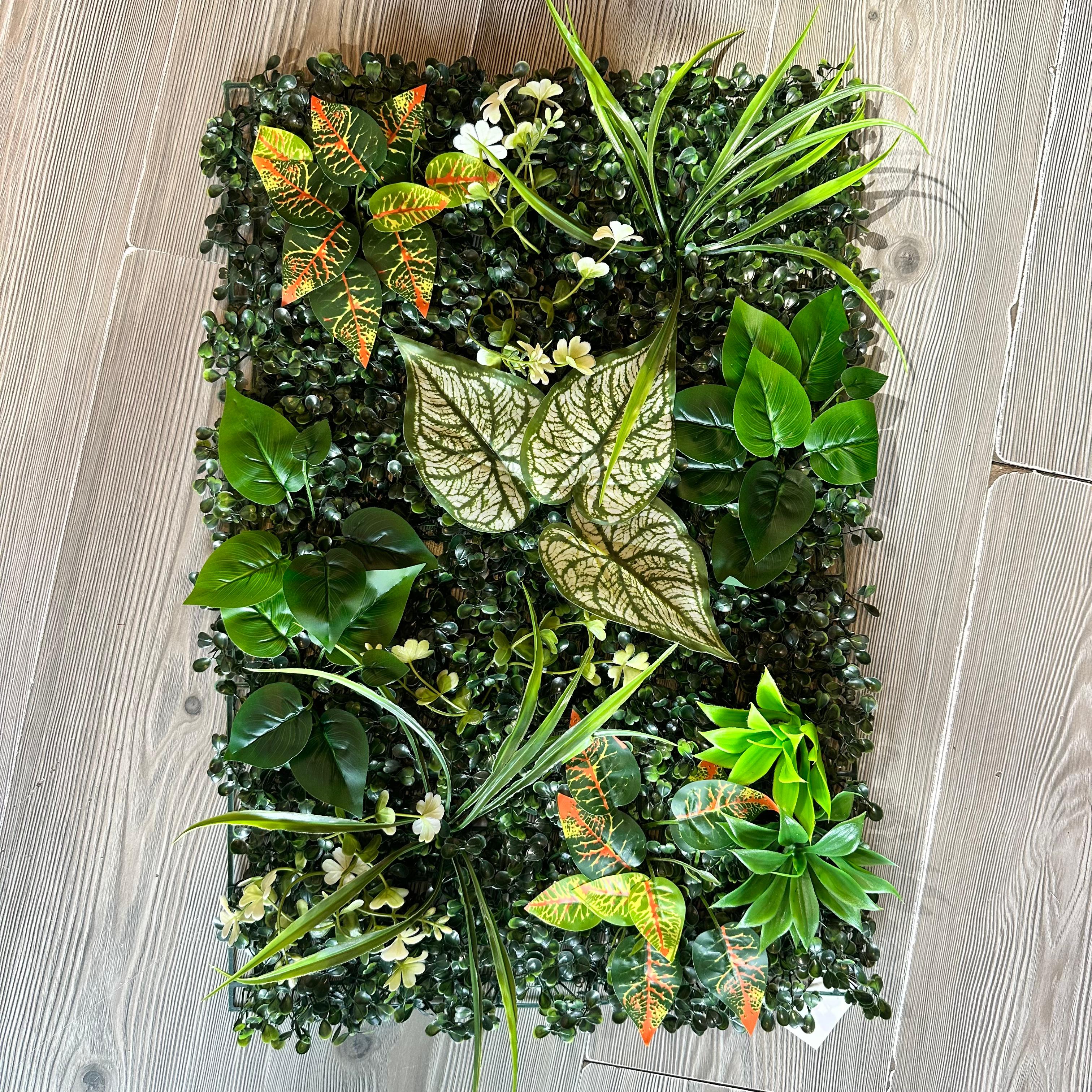 Jardín vertical Artificial 60x40 difembacha Croton