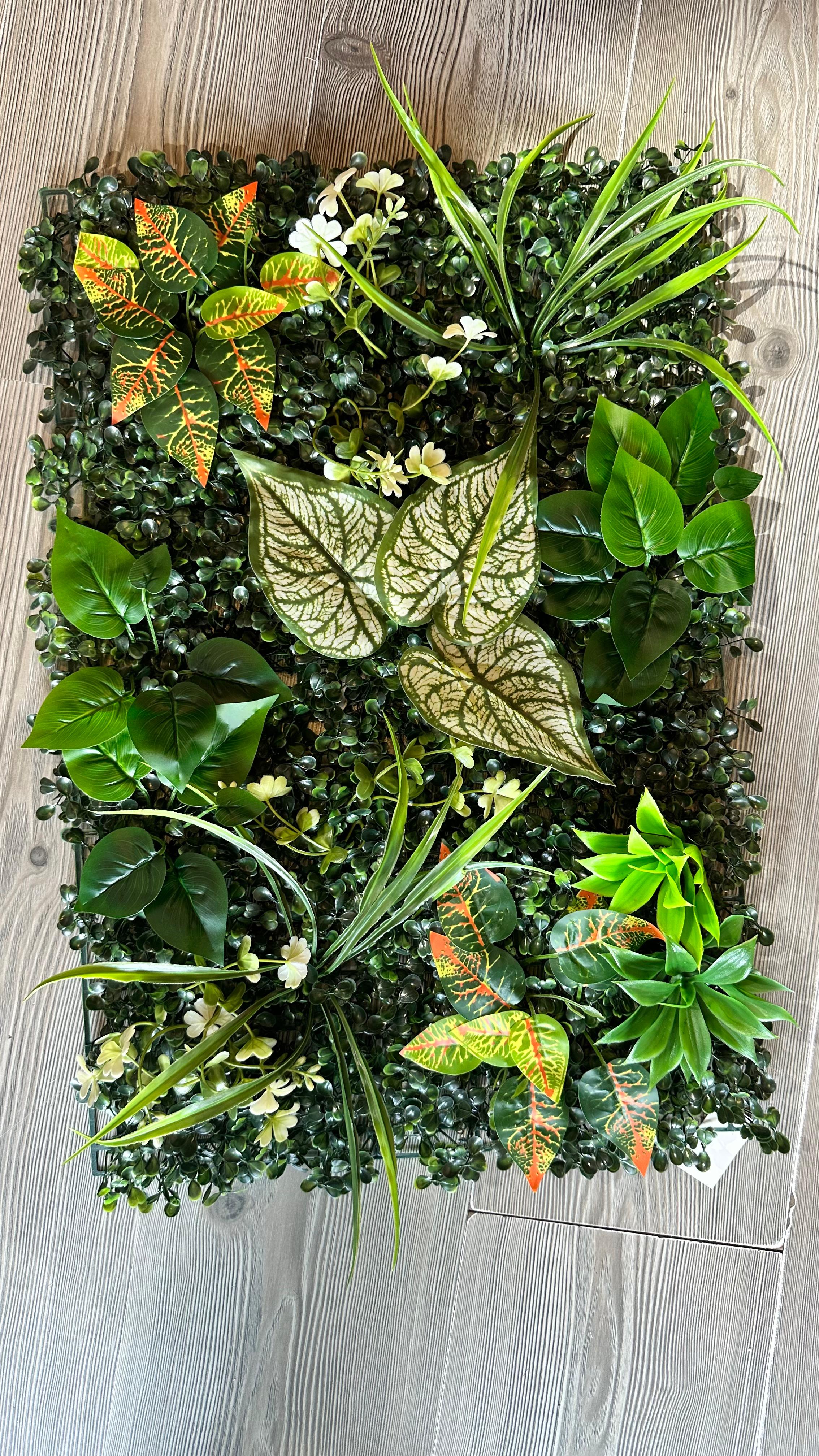 Jardín vertical Artificial 60x40 difembacha Croton