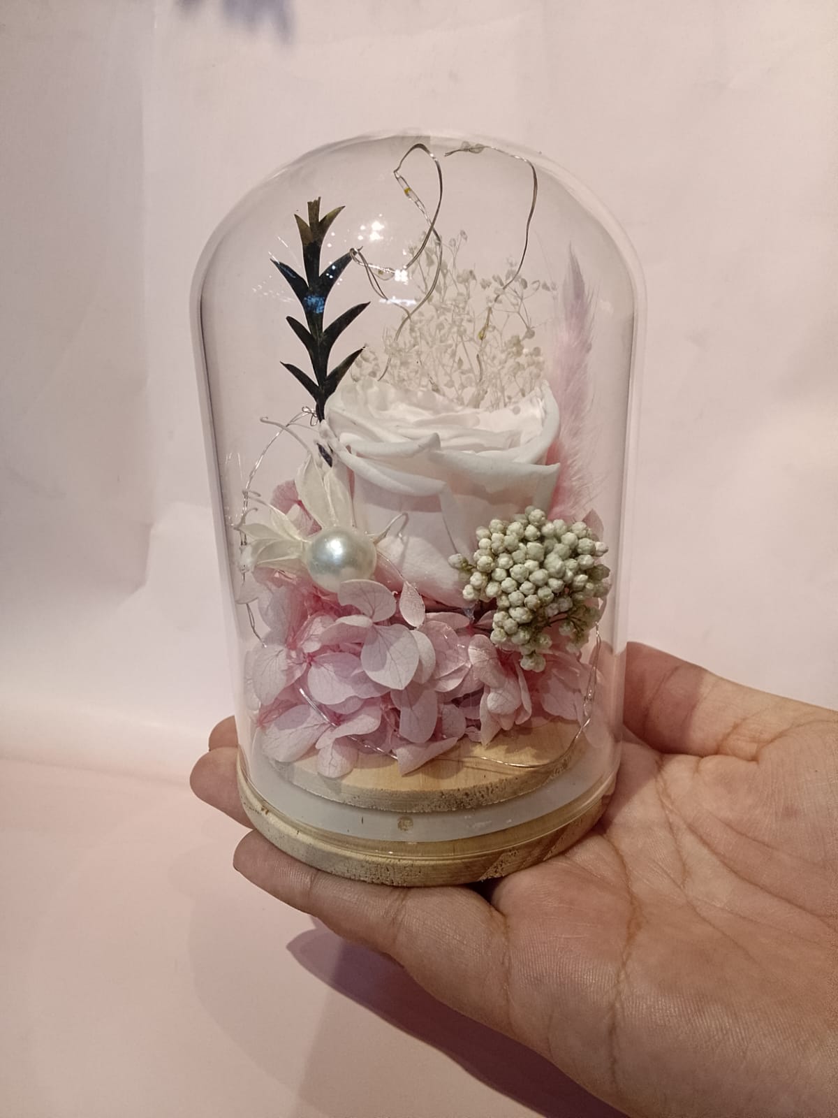 Rosa Artificial Preservada- Rosada