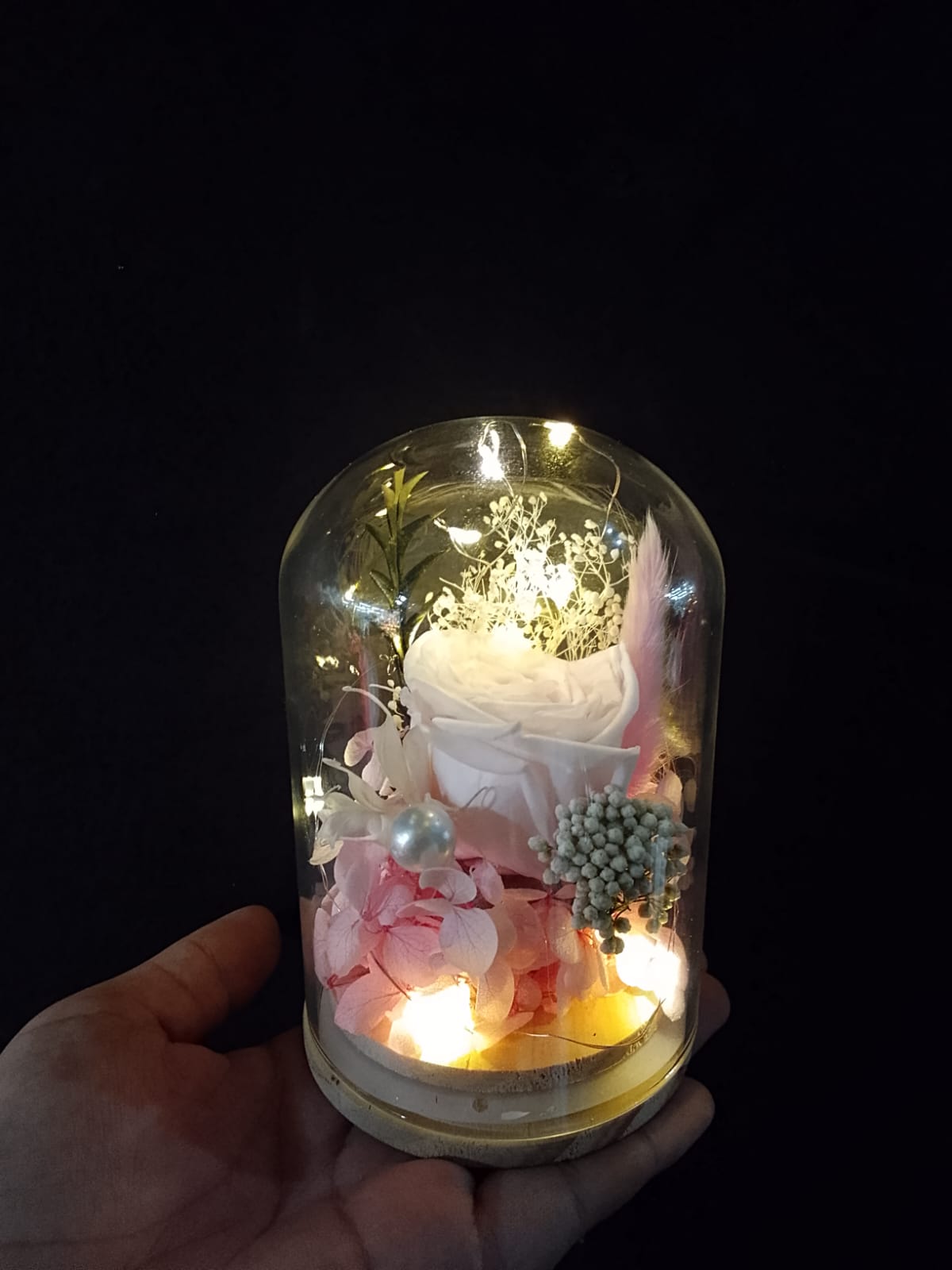 Rosa Artificial Preservada- Rosada