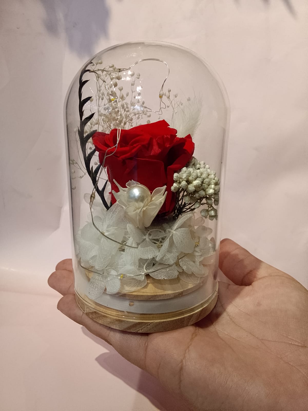 Rosa Artificial Preservada- Roja