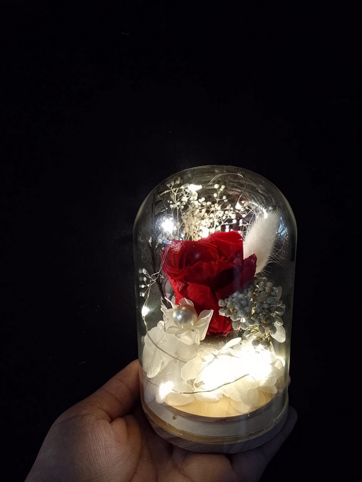 Rosa Artificial Preservada- Roja