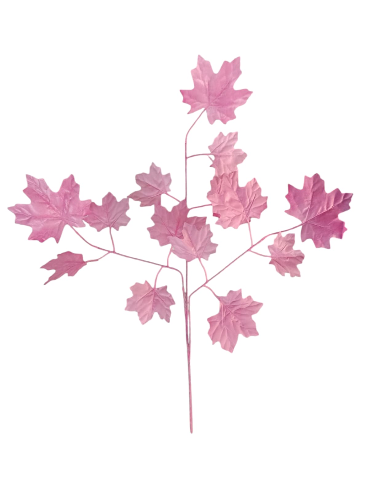 Rama Hojas de Otoño Rosada 63cm