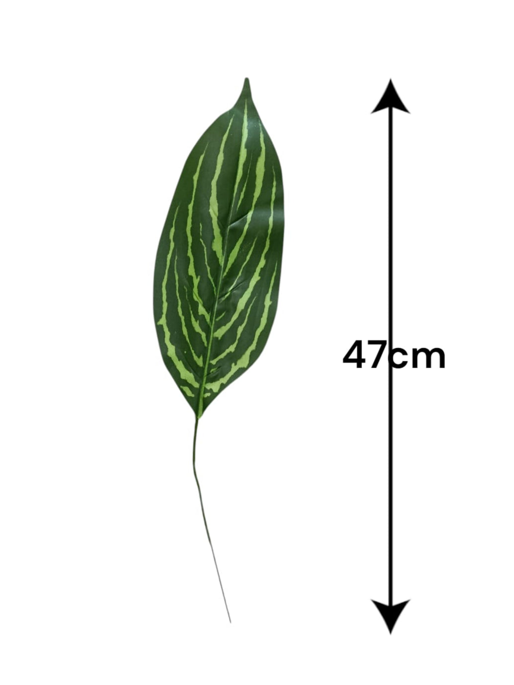 Hoja de Zebra Alargada Artificial 47cm