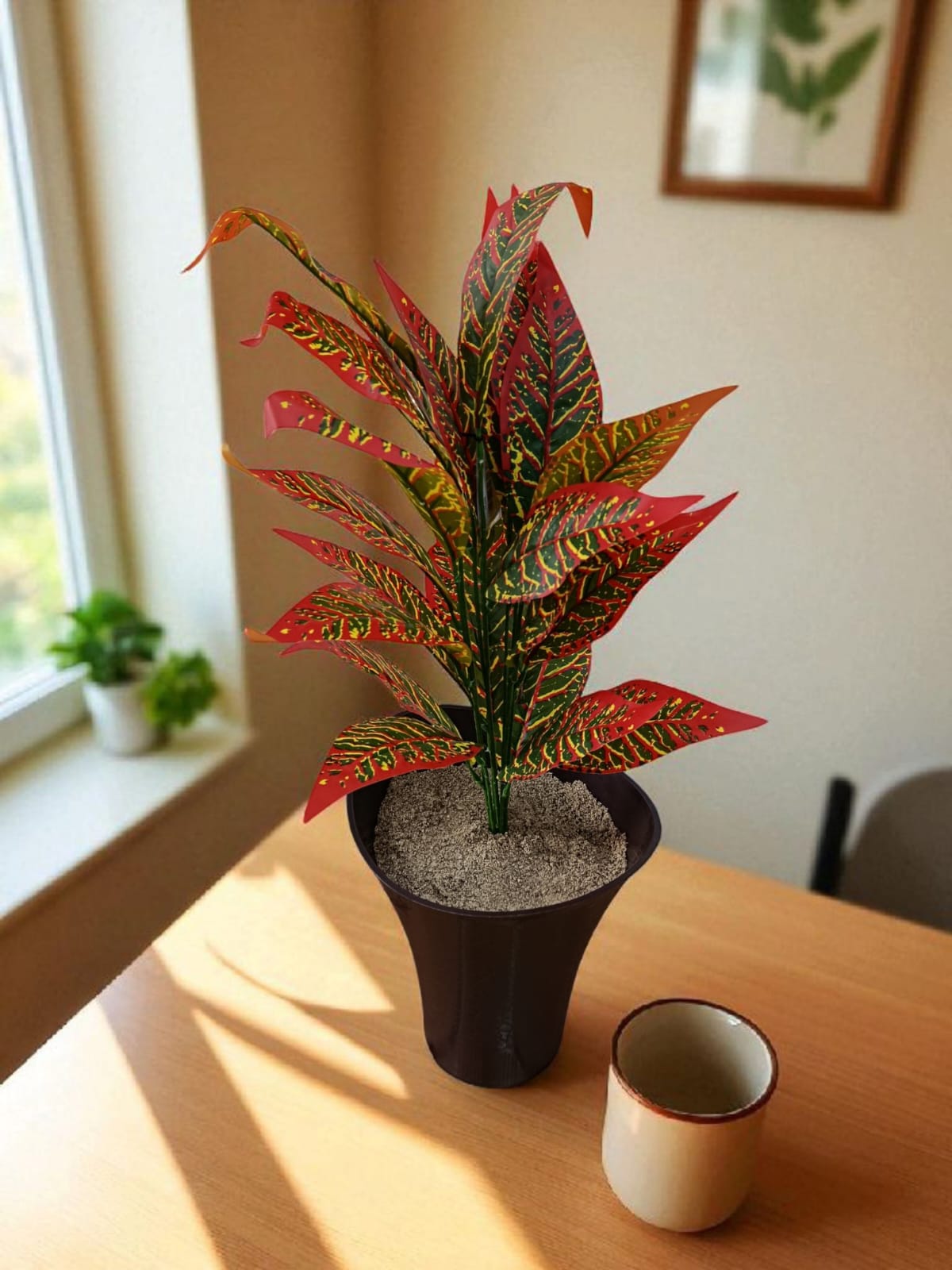 Planta Codiaeum Variegatum Artificial 70cm