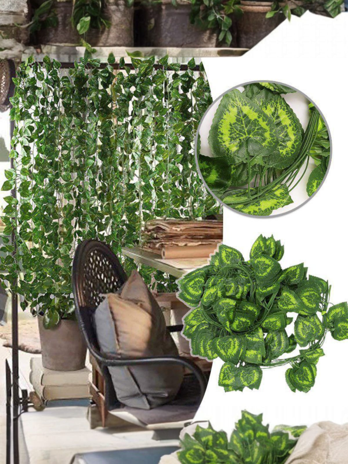 Docena Enredadera Corazón Manchado x12 2.30mts