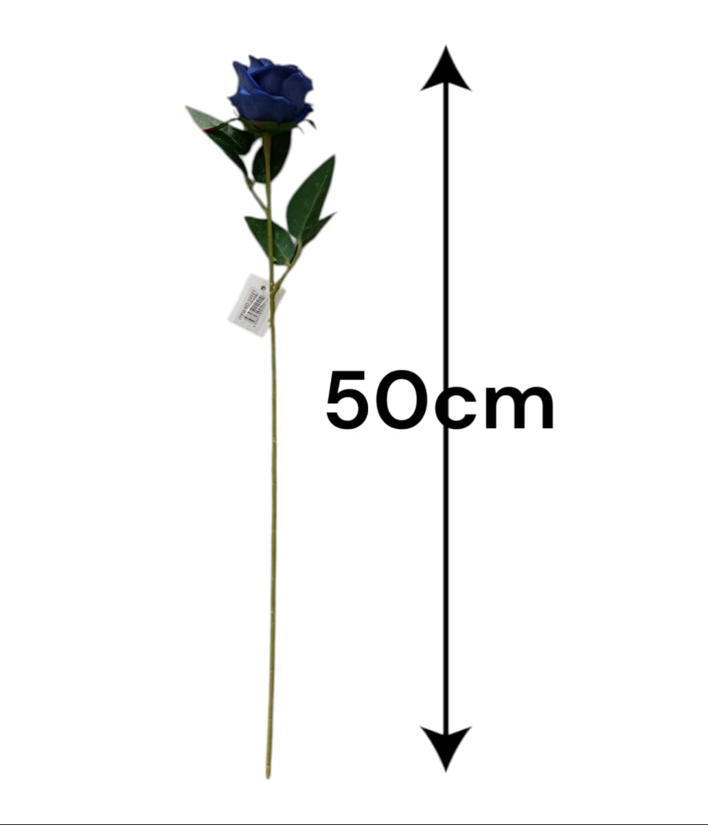 Rosa Tipo Ans Azul 50cm