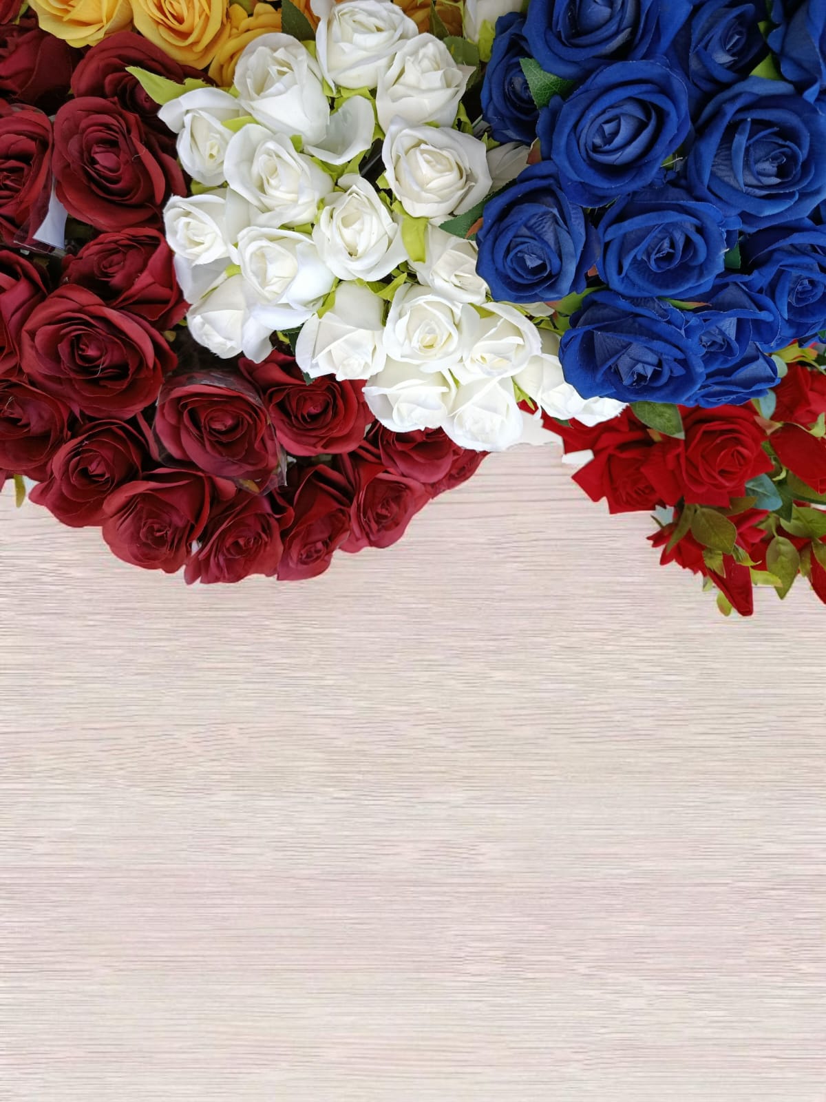 Rosa Sencilla Blanca 50cm