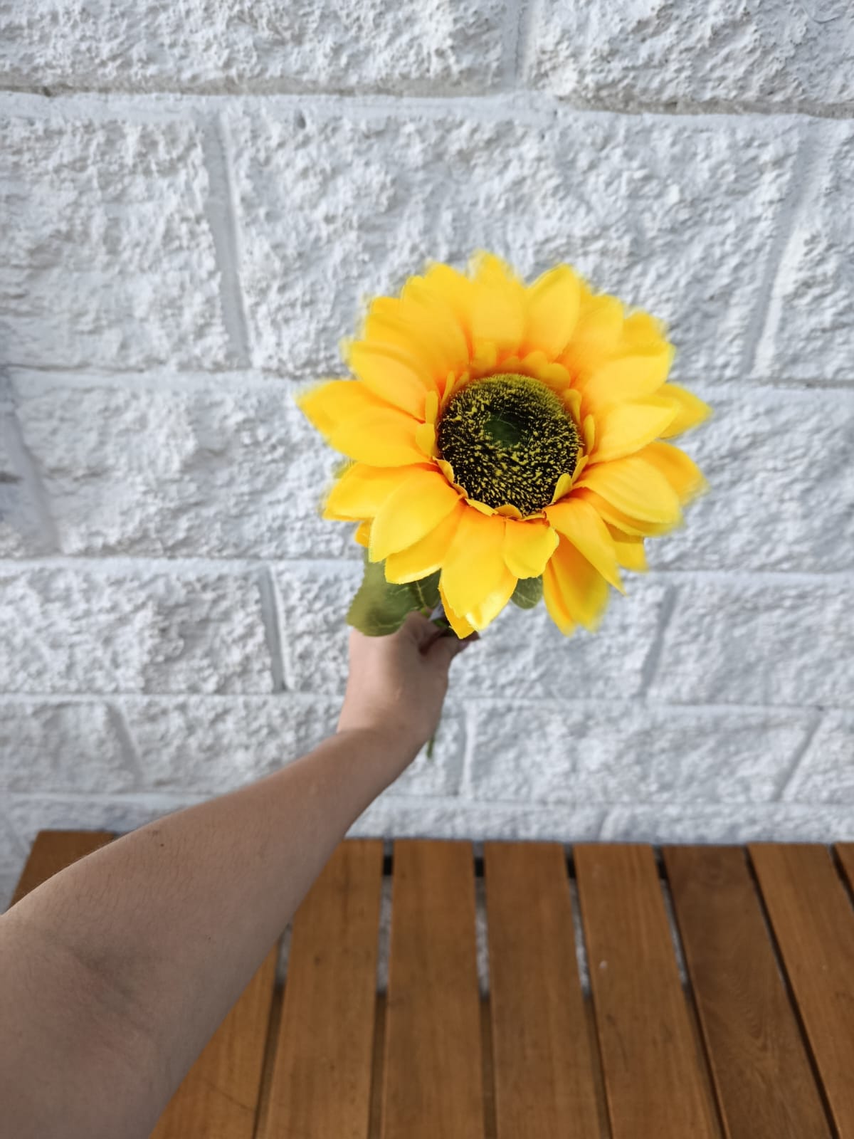 Girasol Artificial x1 Tallo Largo 65cm