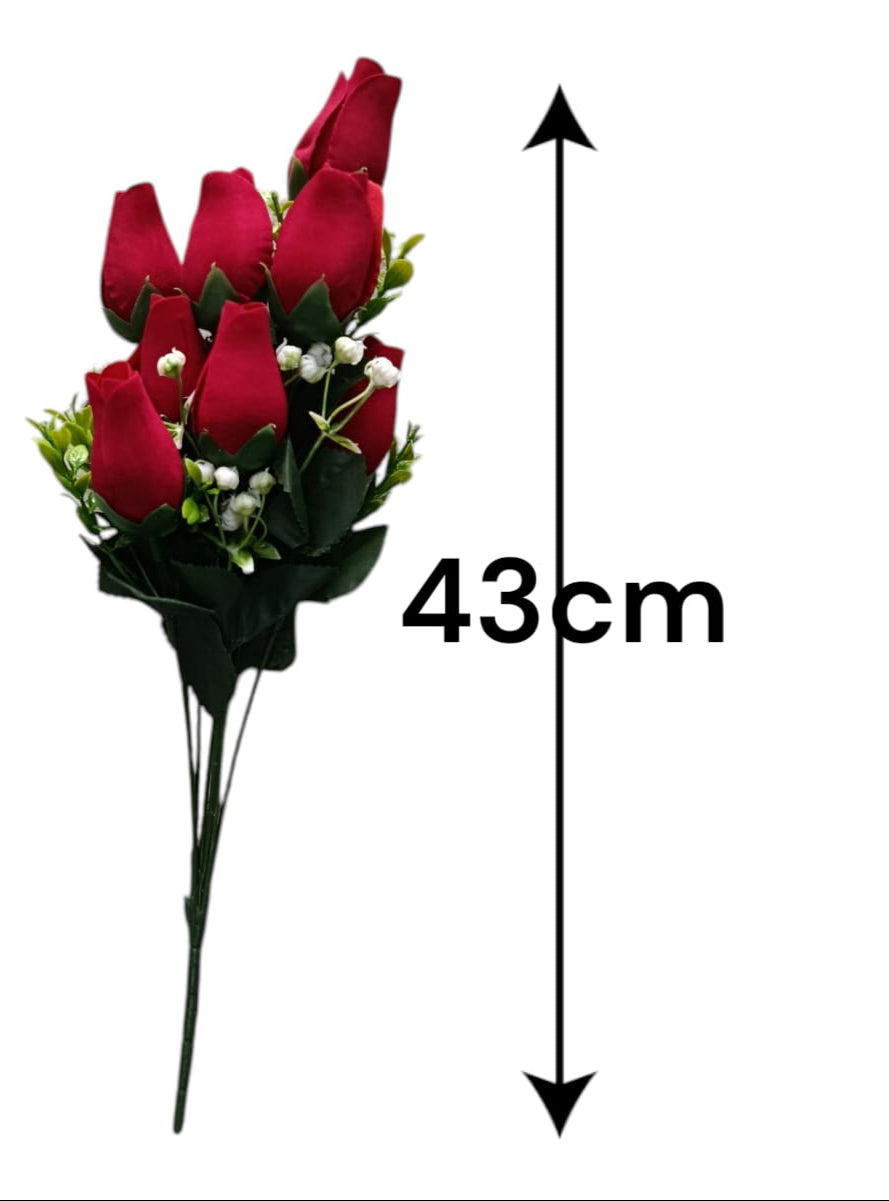 Ramo Capullo de Rosa Roja 43cm