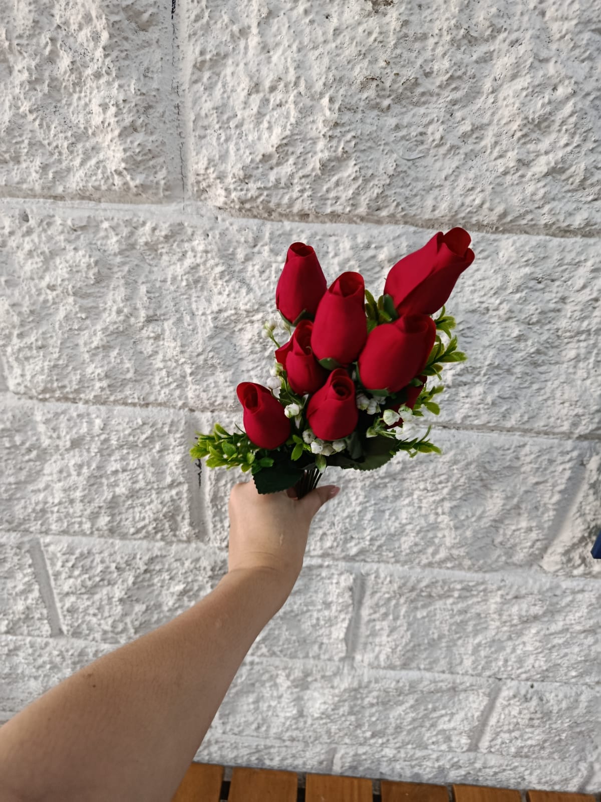 Ramo Capullo de Rosa Roja 43cm