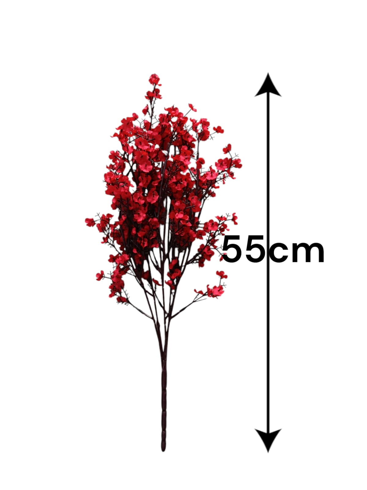 Ramo de Begonia Roja Artificial 55cm