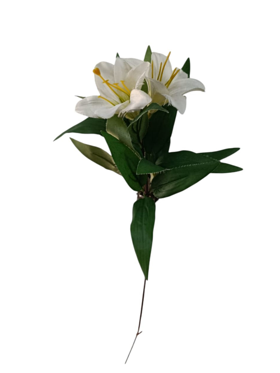 Flor Lirio de Pascua x2 Artificial 30cm