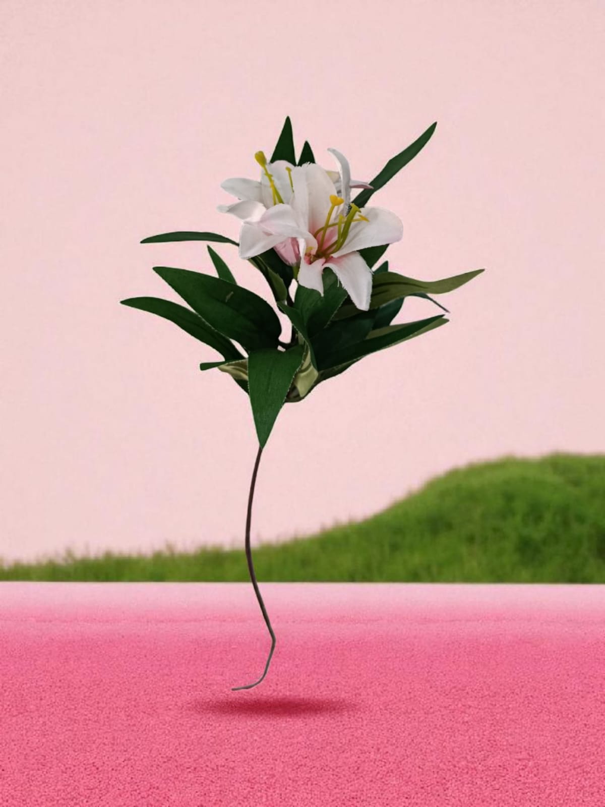 Flor Lirio de Pascua x2 Artificial 30cm