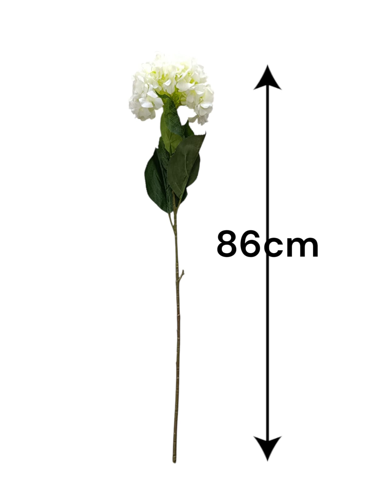Hortensia Blanca Artificial 86cm