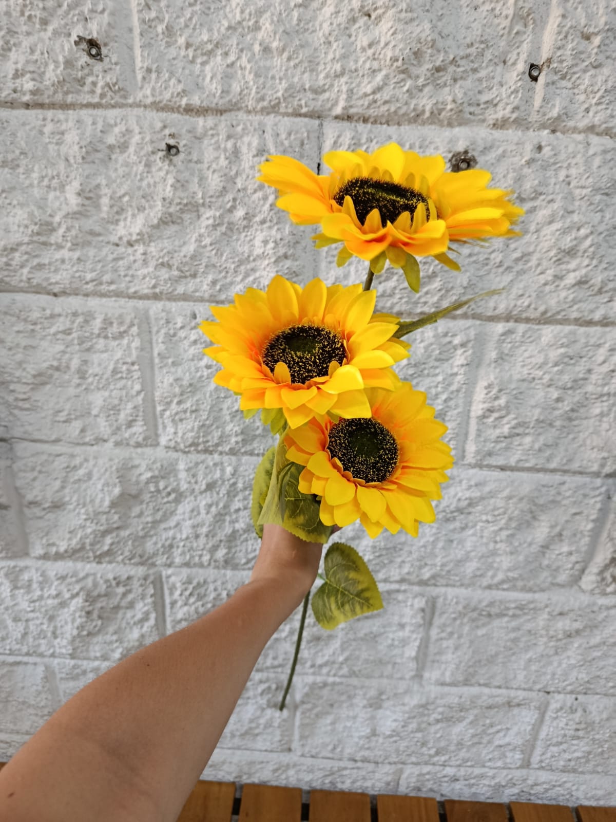 Ramo Girasol x3 Artificial 87cm