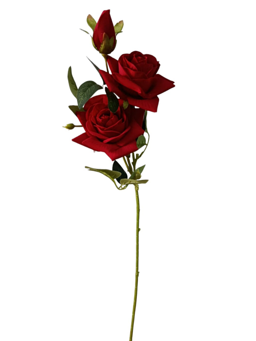 Ramo Rosa Jardín Roja x2 70cm