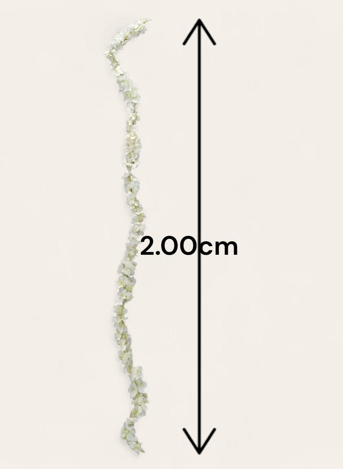 Tira Colgante Flores Blancas Sencilla 2mts