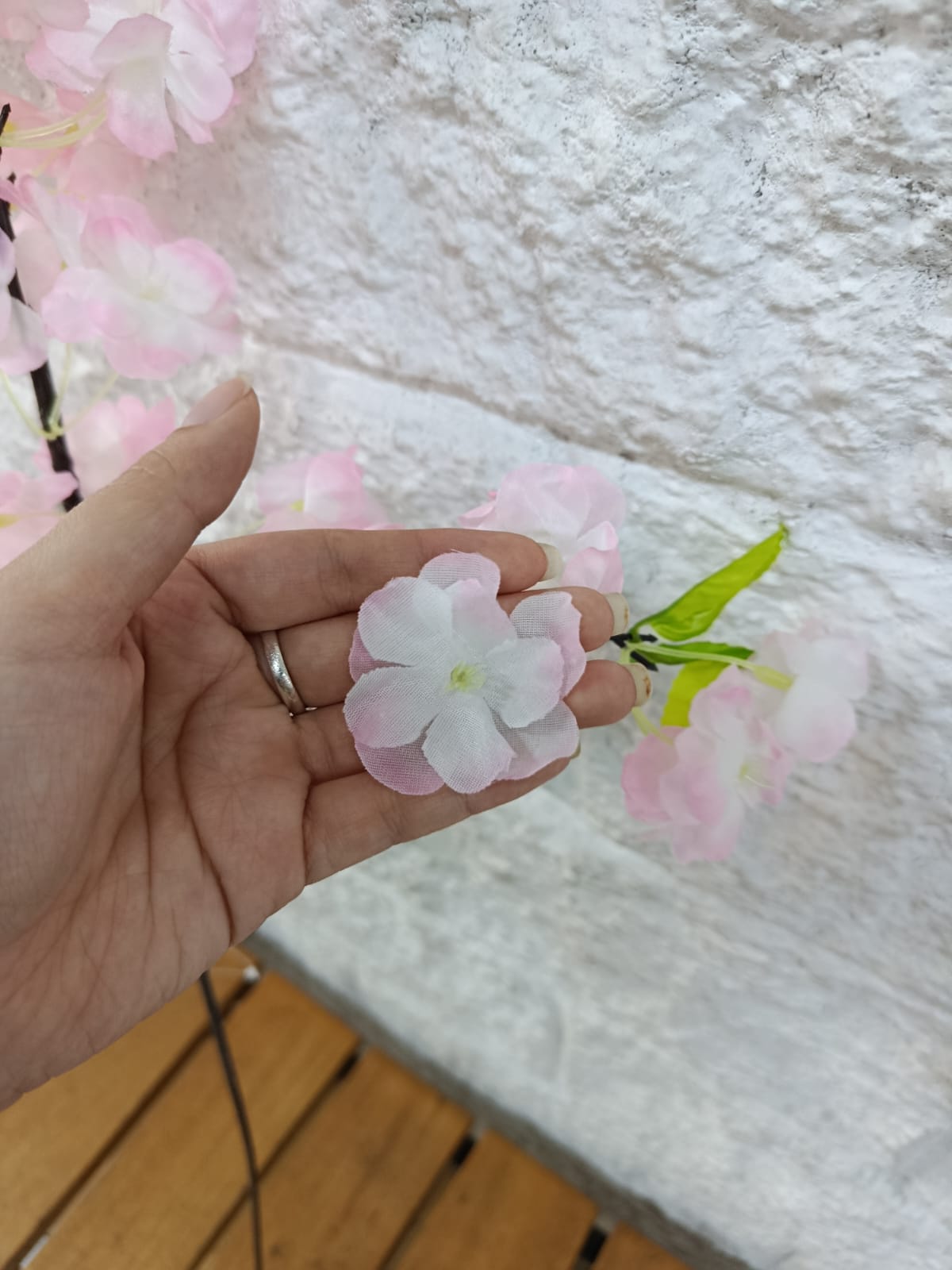 Rama de Cerezo Premium Rosa Claro 95cm