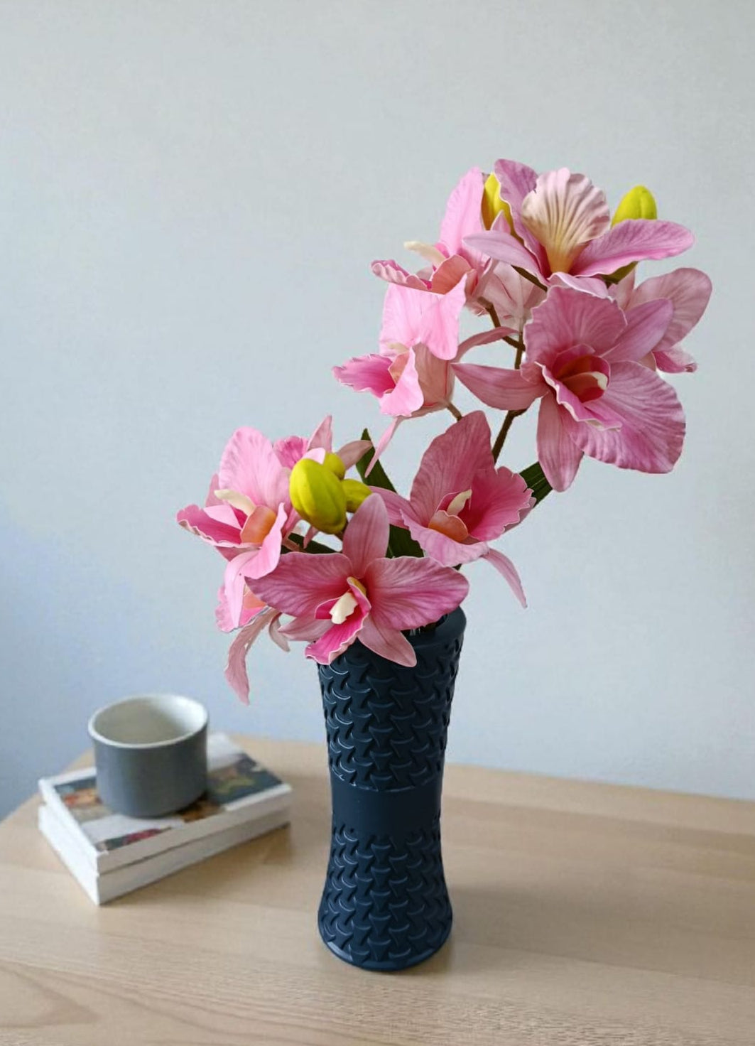 Ramo Flor Cattleya Rosa 67cm