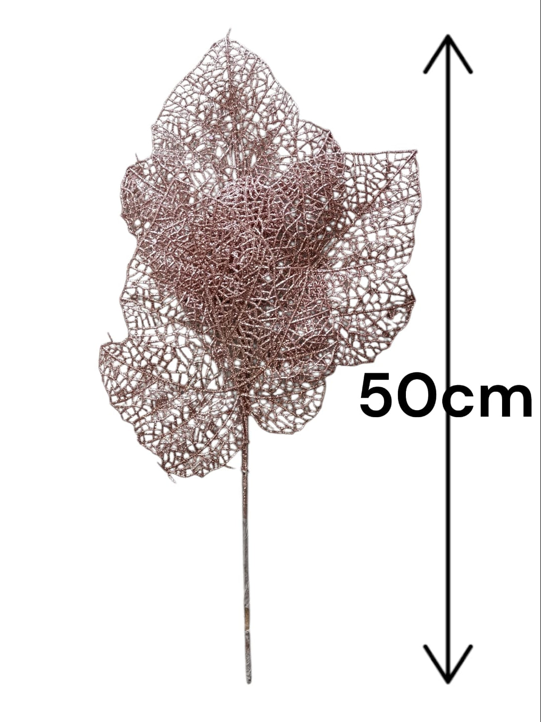 Hoja Navideña Rosada 50cm