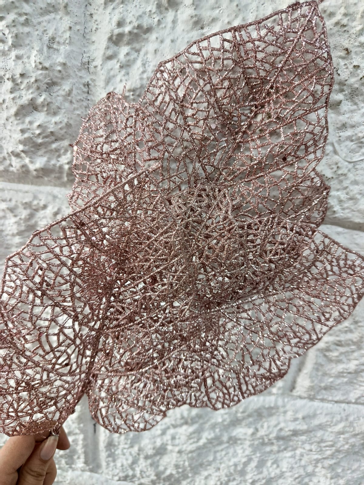 Hoja Navideña Rosada 50cm