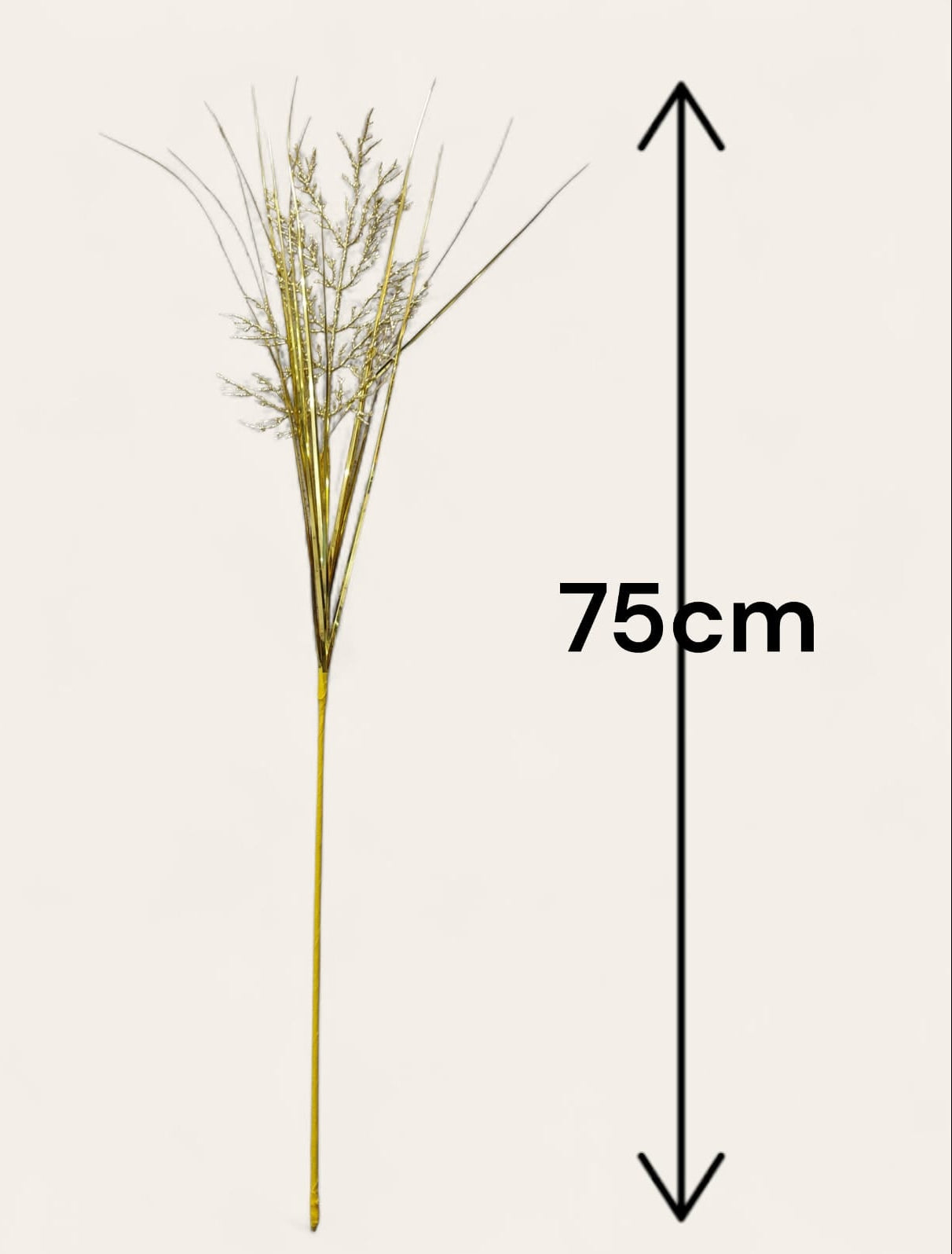 Hoja Dorada Larga Navideña 75cm