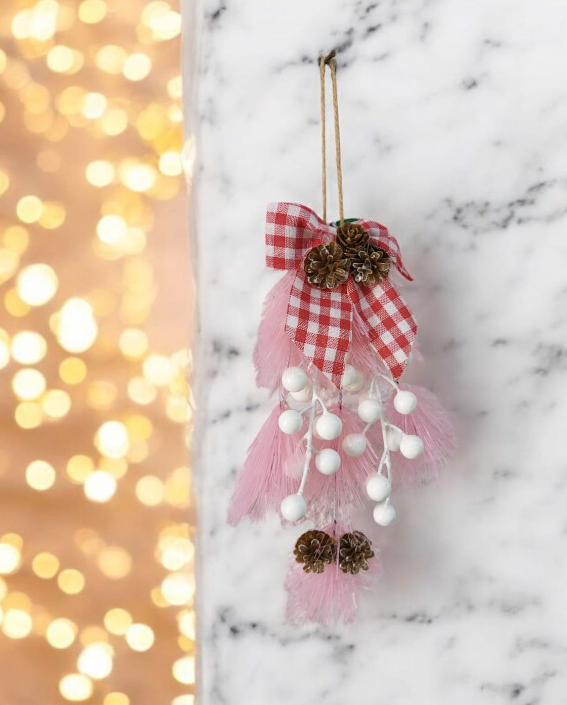 Moño de Espiga Rosada 35cm