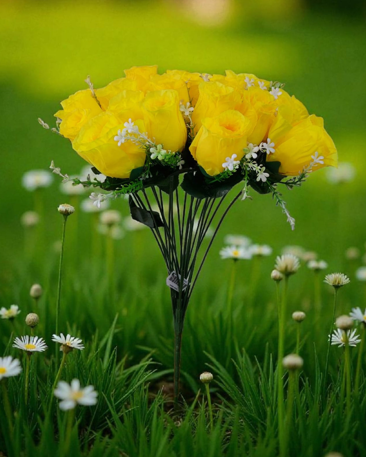 Ramo Rosa Coquet Amarilla x20 45cm